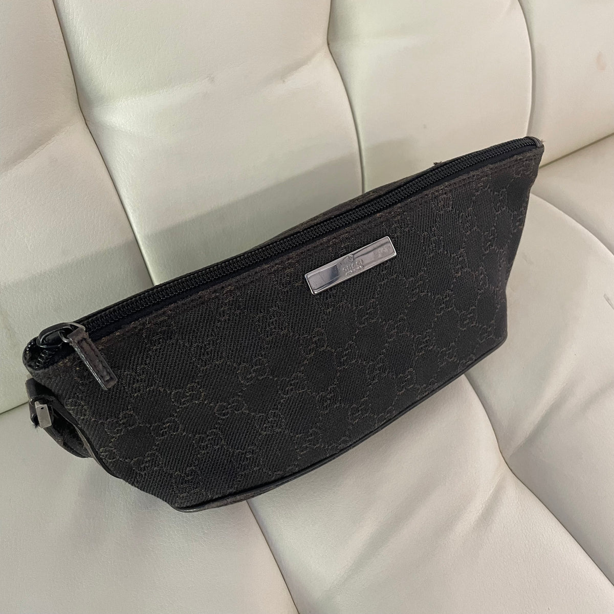 Gucci GG Canvas Boat Pochette - Brown Mini Bags, Handbags - GUC885018