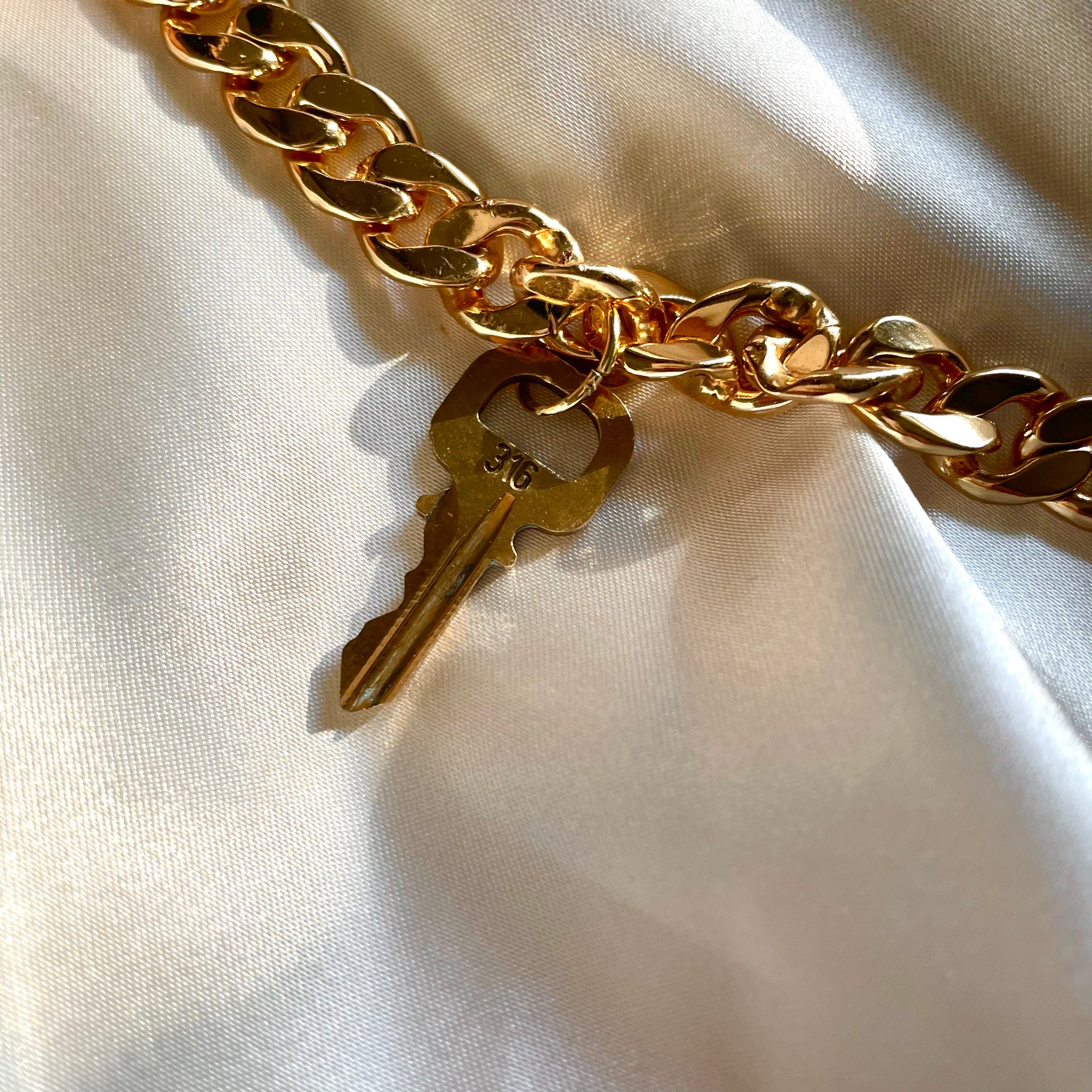 Repurposed Louis Vuitton Key Clasp Mixed Metals Bracelet