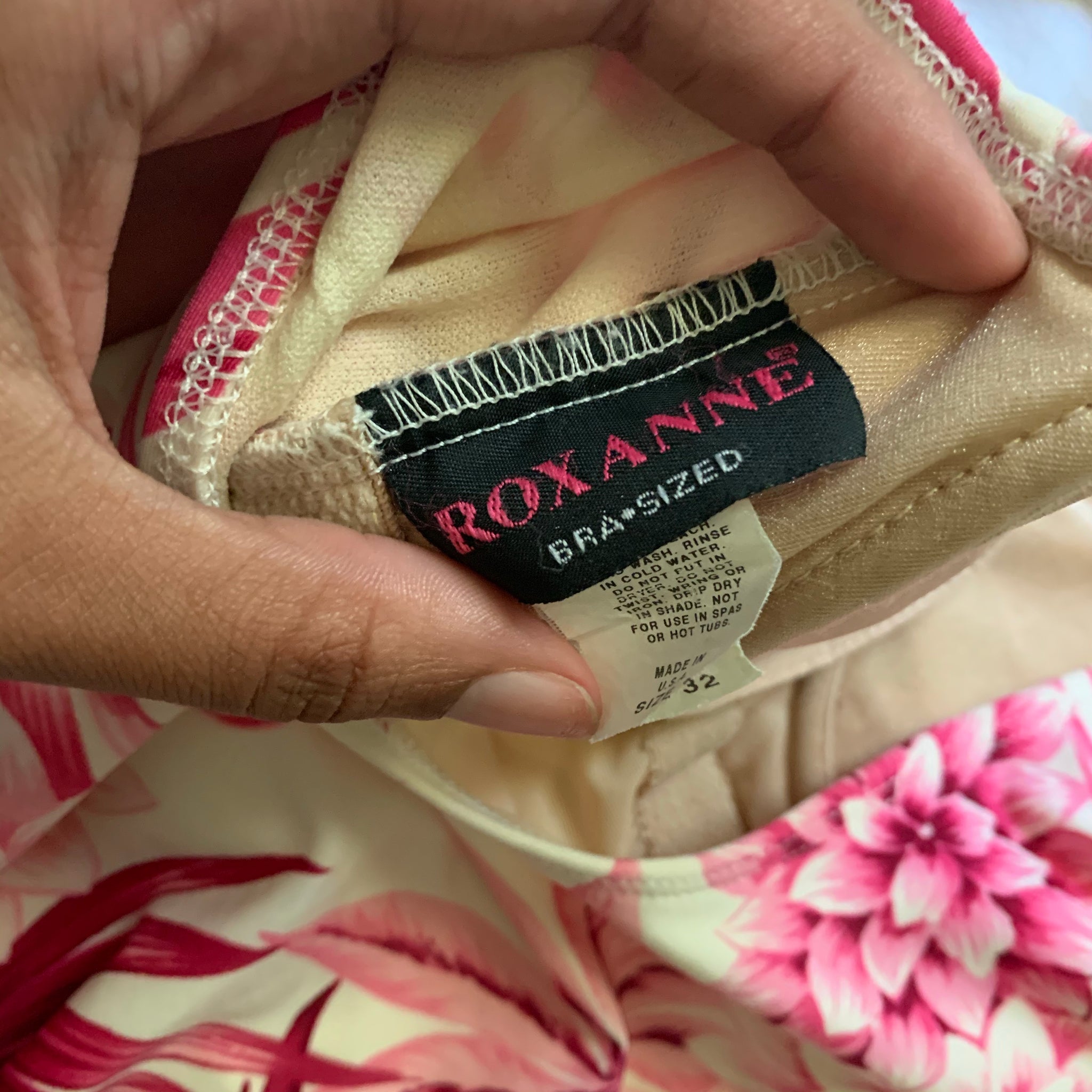 ‘Roxanne’ Pink Floral One-Piece - Shop Vanilla Vintage