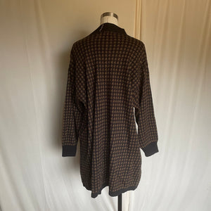 Houndstooth Cardigan Sweater (S-XL)