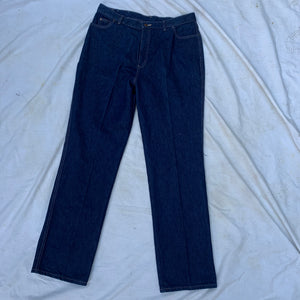 Vintage 70s Calvin Klein High-Waisted Dark Wash Straight Leg Jeans (12/14) (NWT)