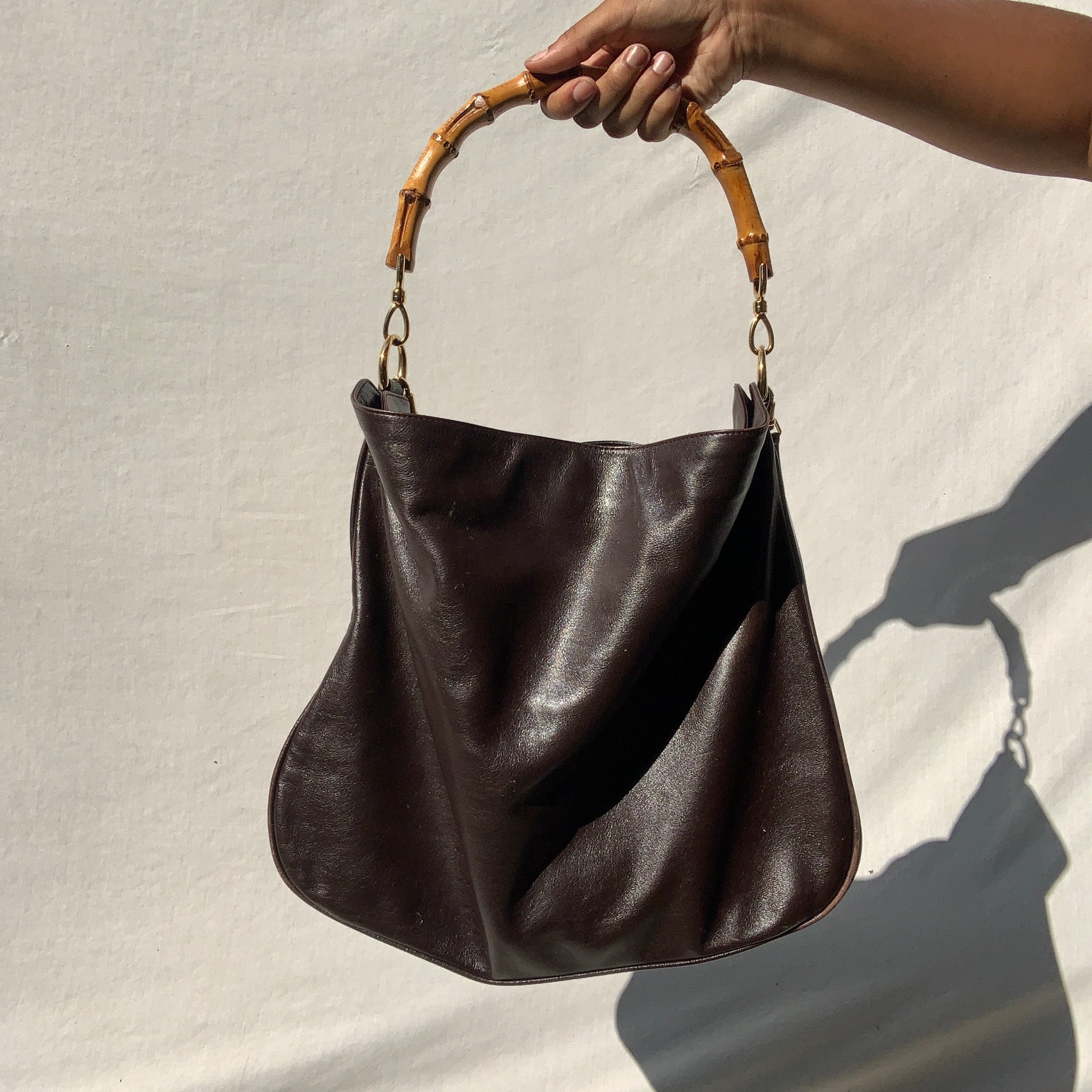 gucci leather tote bag