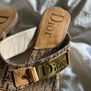 Dior Flip Flop Sandal Kitten Heels (Sz. 7.5)