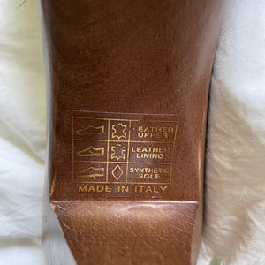 Fendi Tan Wooden Mule Heels (Sz. 9) (40)
