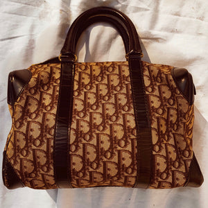 Authentic Christian Dior Vintage Trotter Boston Bag 