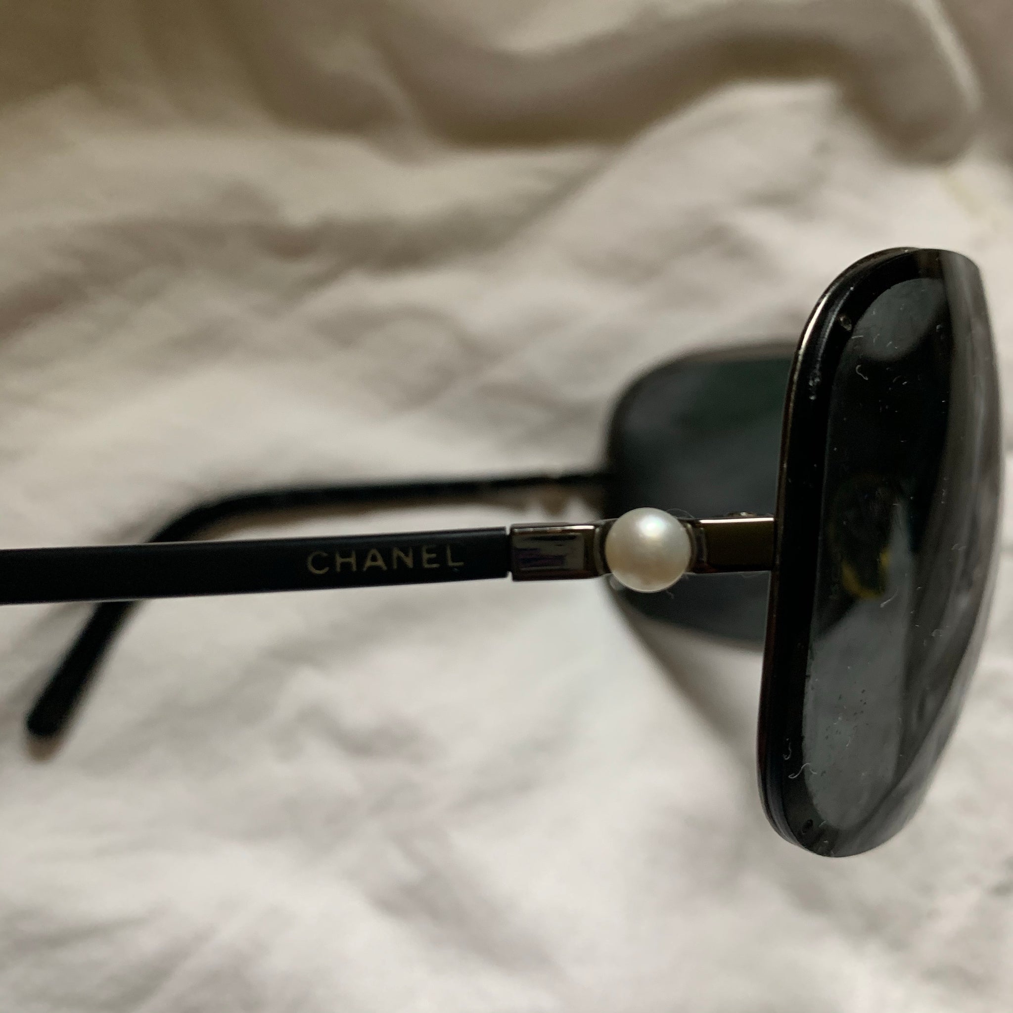 Authentic Black Chanel 4170-H Shield Sunglasses - Shop Vanilla Vintage