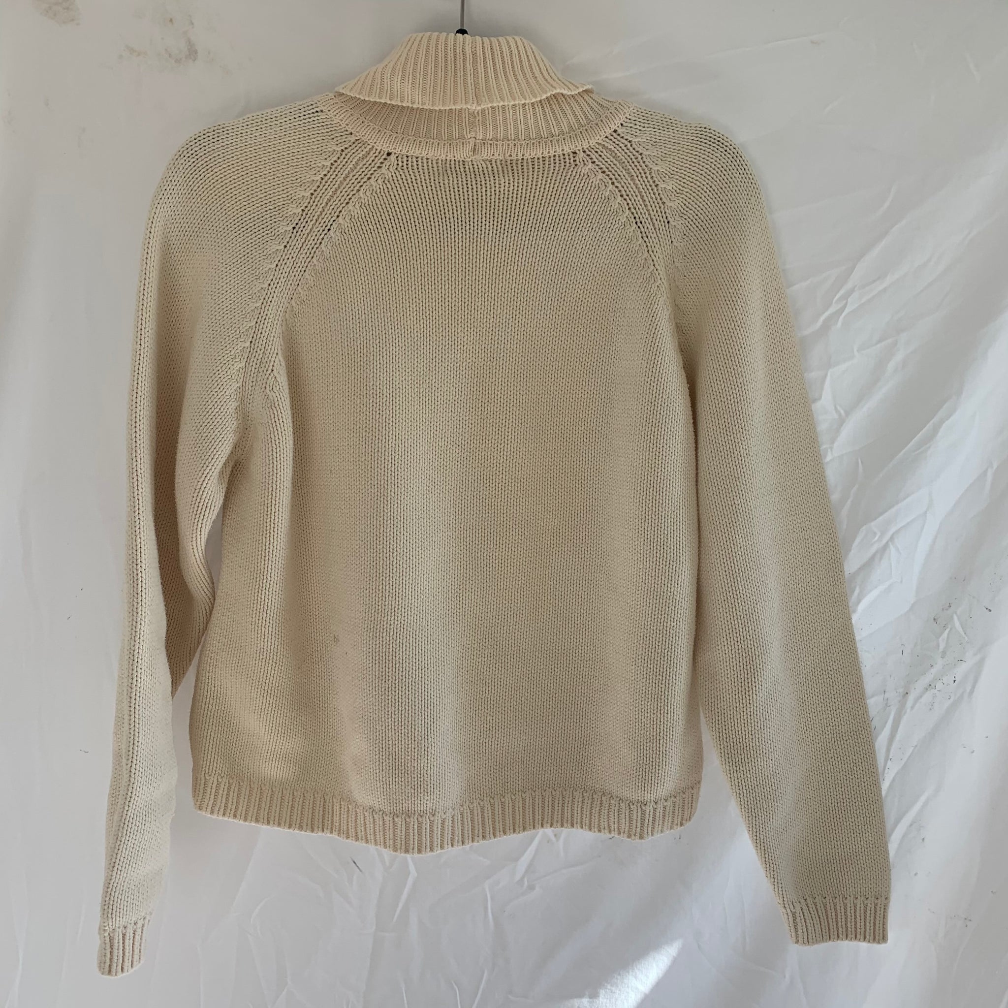 'Emerson' Classic Creme Turtleneck Knit Sweater (S-XL)