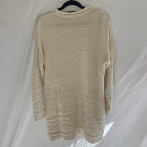 ‘Leena’ Creme Oversized Sweater Dress (M/L)