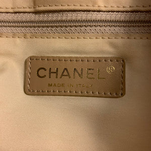 Authentic Chanel Beige Travel Line Shopper Tote