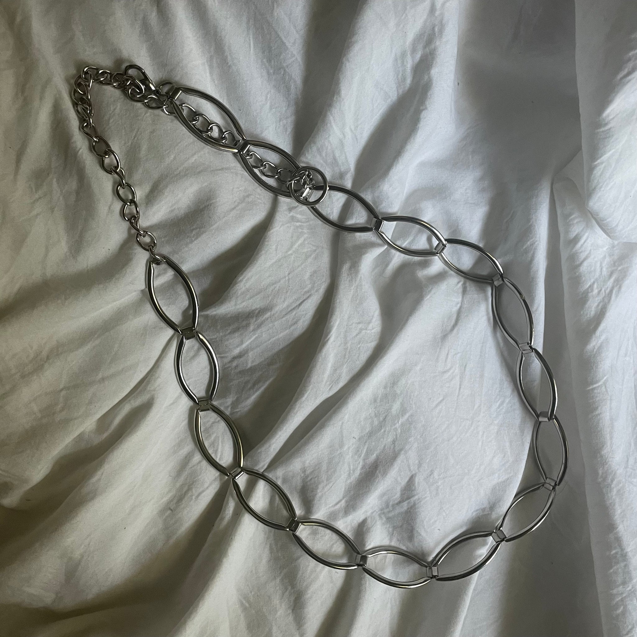 Silver Chain Belt (L-XXL)