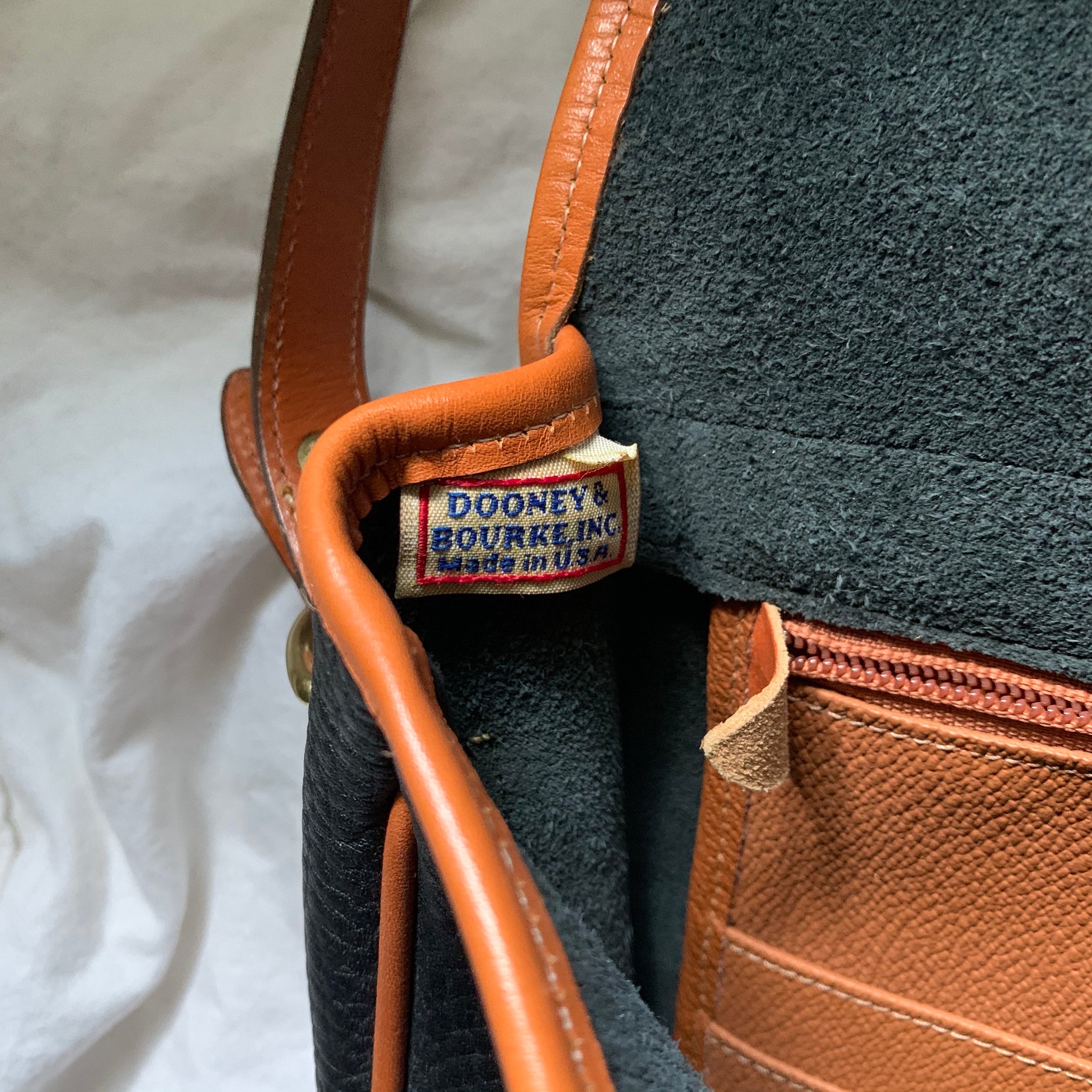 Leather Navy Blue Dooney & Burke Bag - Shop Vanilla Vintage