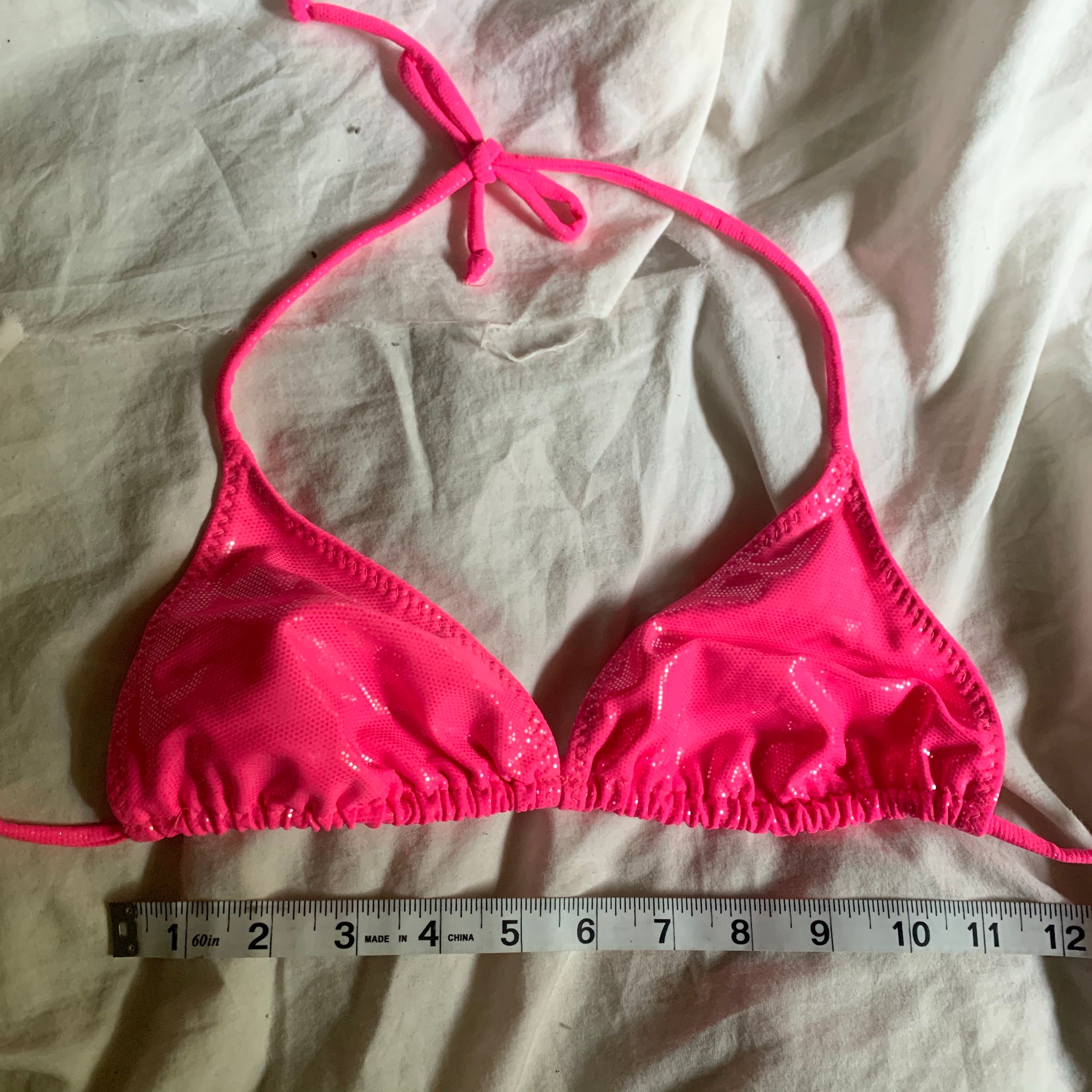 'Karla' 80s Pink 3 Piece Bikini Set (M/L) - Shop Vanilla Vintage