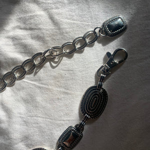 Vintage Western Silver Concho Chain Belt (M-XL)