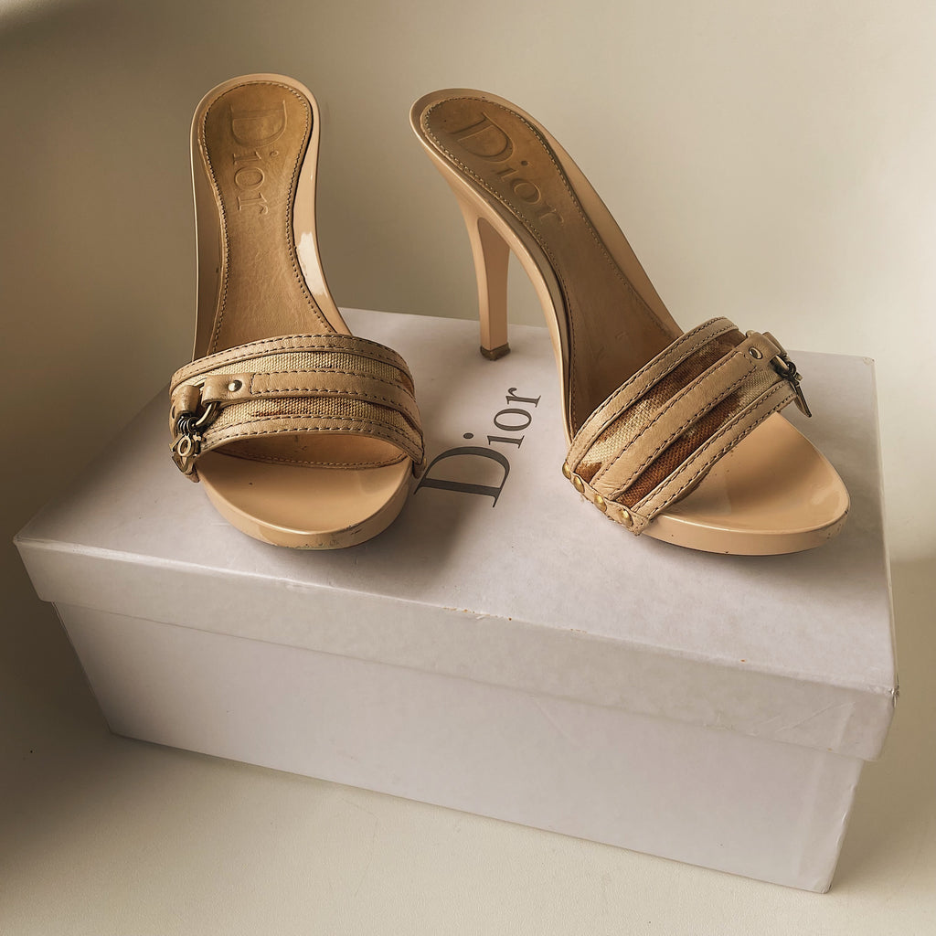 Christian Dior St. Tropez Mule Heels (Sz. 8)
