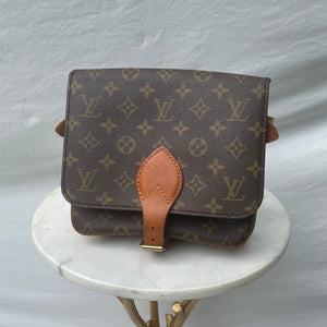 Authentic LOUIS VUITTON Handbag Cartouchiere Crossbody Bag 