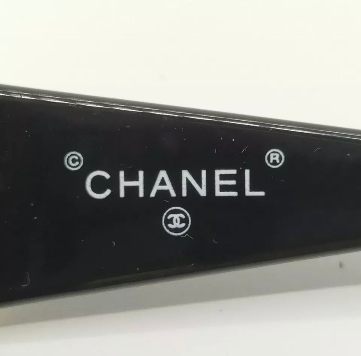 Authentic Chanel Gold CC Rectangular Sunglasses