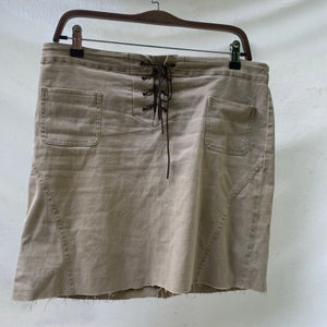 ‘Kim’ Lace-Up Corset Skirt (L/XL) - Shop Vanilla Vintage