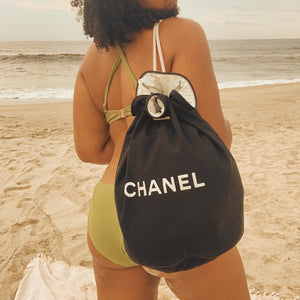 Chanel Black Drawstring Backpack - Shop Vanilla Vintage
