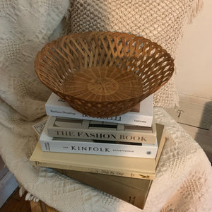 Lattice Woven Circular Basket - Shop Vanilla Vintage