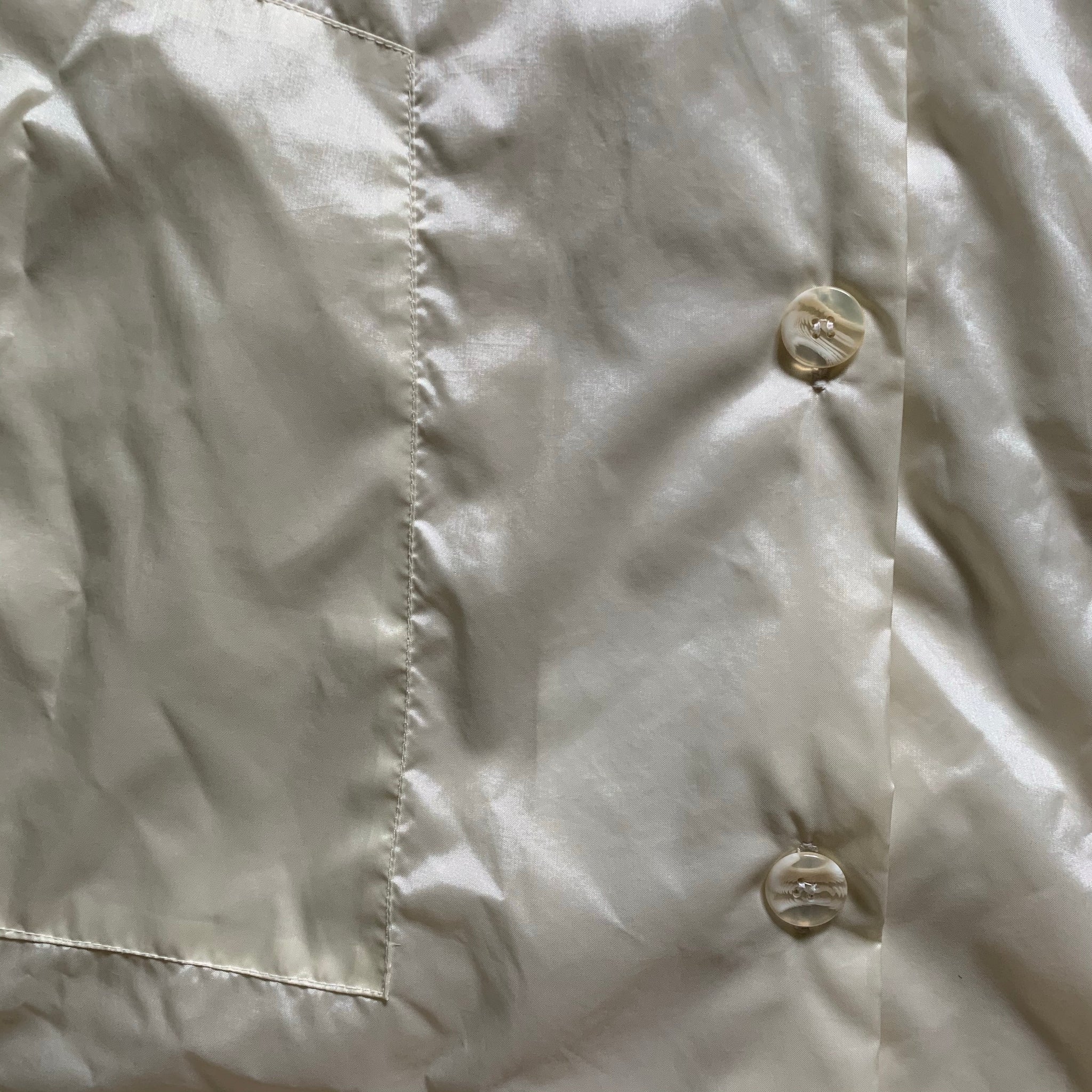 'Iris Ivory Rain Anorak Jacket (M-XL) - Shop Vanilla Vintage
